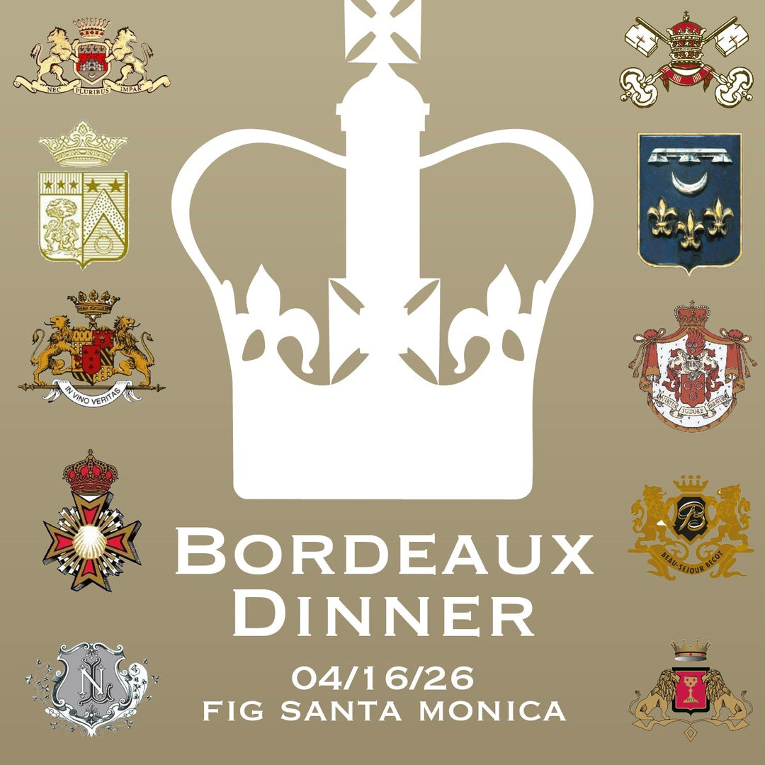 Upcoming Bordeaux Dinner - FIG, Santa Monica - April 16th!