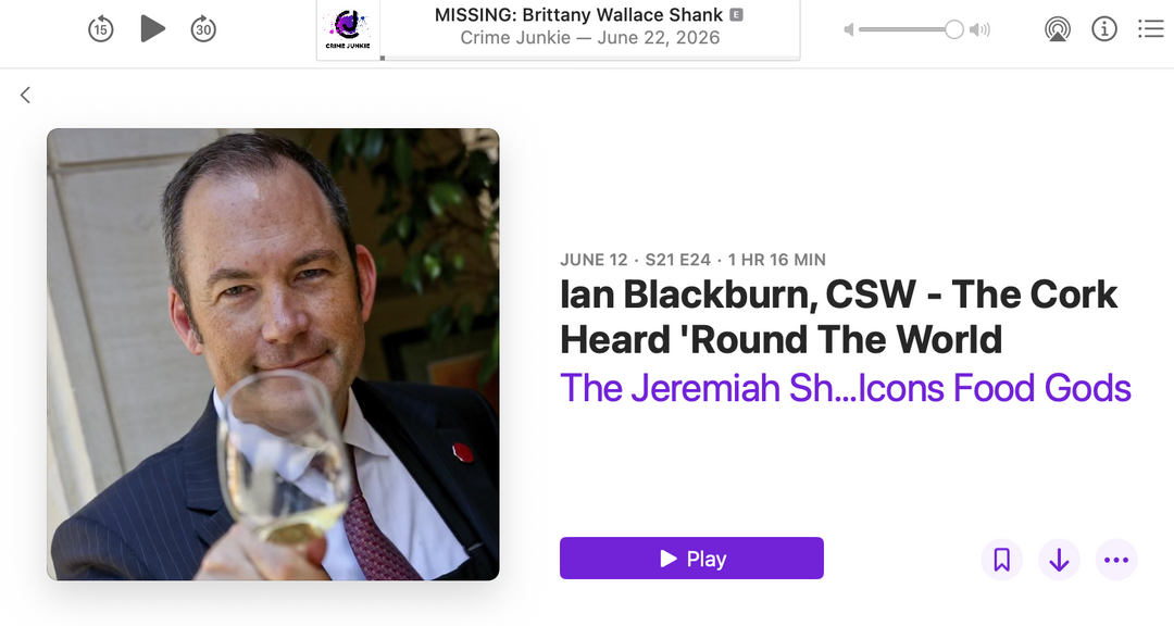 Ian Blackburn, CSW - The Cork Heard 'Round The World