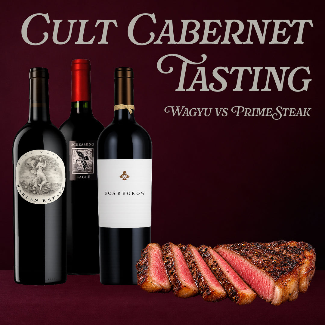 CULT Cabernet ft. Screaming Eagle: Prime Angus vs. Wagyu Steak Pairing Edition | Arts District: Saturday, October 24th at 6PM