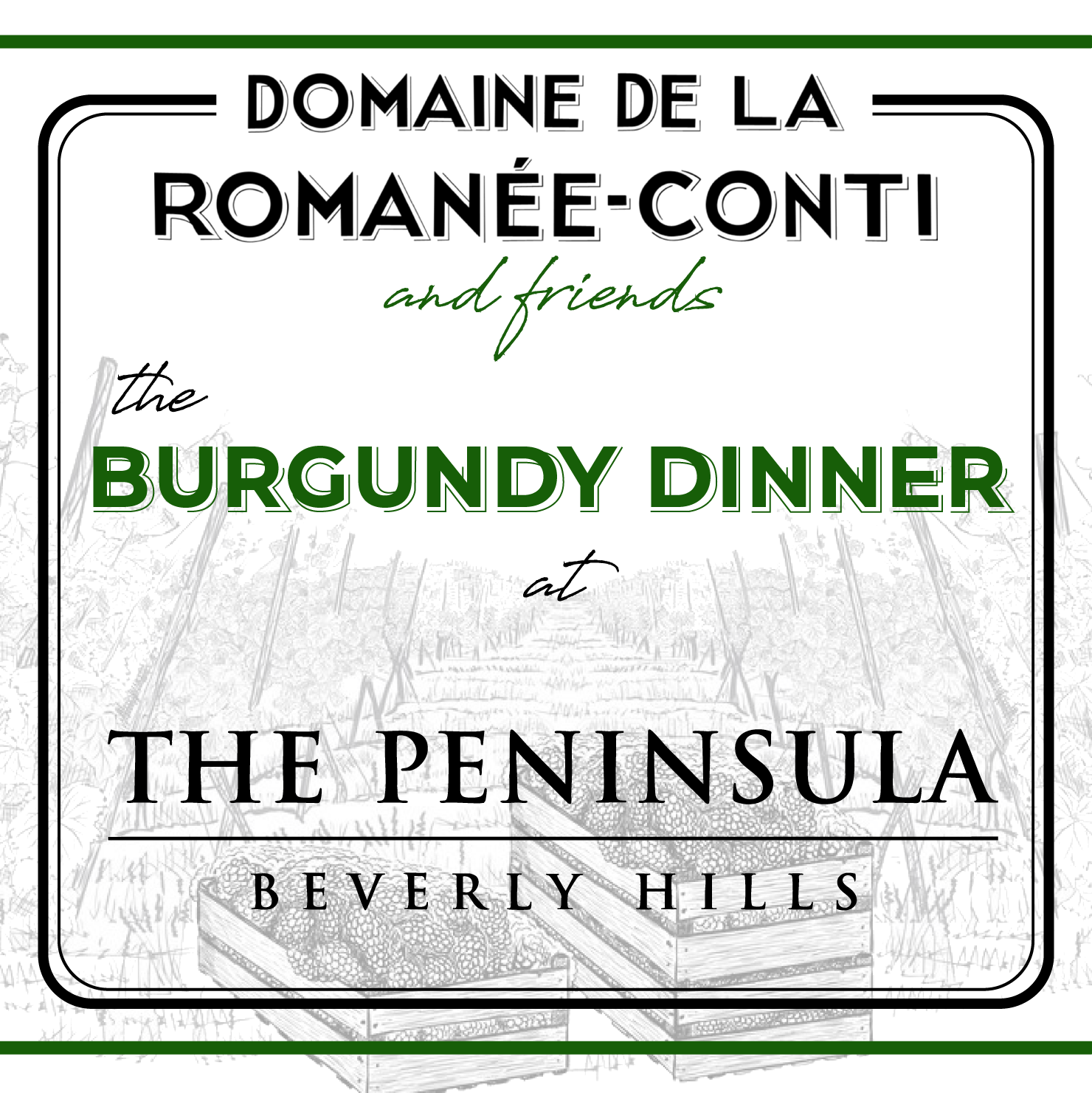 DRC & Friends Dinner | Learn About Wine
