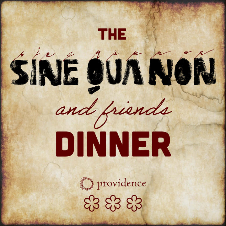 Sine Qua Non and Friends Dinner | Providence: Thursday, December 3rd at 7PM