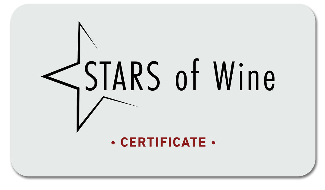 STARS of Wine Certificate through WineCloudInc.